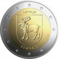 2 Euro 2018 - Łotwa ( Historyczne regiony Łotwy - Semigalia)