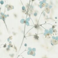 Красивый 3D узор-цветы, веточки-флизелиновые обои-AS Creation