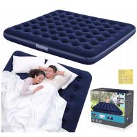 Матрас большой двухместный BESTWAY надувной велюр надувная кровать 203X183CM