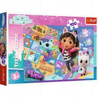 PUZZLE 100 UKŁADANKA KOCI DOMEK GABI GABBYS DOLLHOUSE FILM BAJKA 5+ TREFL