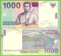 INDONEZJA 1000 RUPIAH 2000/2009 P-141j UNC