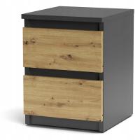 ШКАФ КОМОД ТУМБОЧКА 2 ЯЩИКА SM3 АНТРАЦИТ-ARTISAN