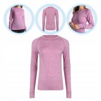 Bluza termoaktywna damska WOOLCANO 100% Merino TOP0541 fioletowy M