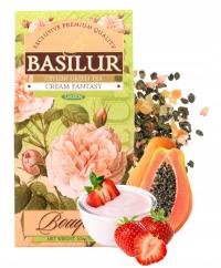 Зеленый листовой чай клубника с кремом-Basilur Cream Fantasy - 100г