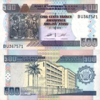# BURUNDI - 500 FRANKÓW - 2013 - P-45c - UNC
