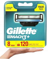 GILLETTE MACH3 WKŁADY OSTRZA WYMIENNE ( 8 szt )