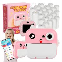 DRUKUŚ MINI DRUKARKA TERMICZNA APARAT NATYCHMIASTOWY 23 ROLKI PAPIER TERMIC