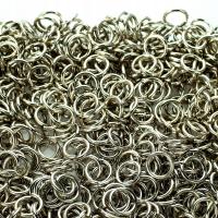 Кольчужные кольца серебряные 10 мм 1 кг кольчужные колпачки