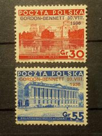 POLSKA Fi 292-293 * 1936 Gordon - Bennett (2)
