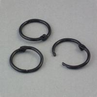 Zamykane kółka 19mm, czarne, 100szt.