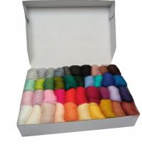 Crazy Hands-набор из 40 цветов камвольной шерсти