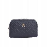 TOMMY HILFIGER DAMSKA KOSMETYCZKA ICONIC TOMMY WASHBAG MONO GRANATOWA