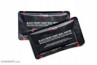 Zestaw dwóch opatrunków wentylowych BLACK FRONT Chest Seal Vented