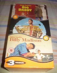 BIG DADY,HAPPY GILMORE,BILLY MADISON 3 kasety VHS