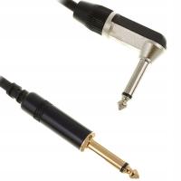 Kabel instrumentalny gitarowy mono JACK 6,3mm 9m kątowy pozłacany pro snake