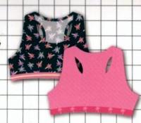 2-PAK top dziewczęcy różowy granatowy w palmy Funky Girls 146/152 PA1248