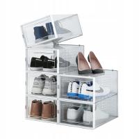 4CONVY набор из 6 коробок, контейнеры, органайзеры для обуви премиум-класса 23x33x14