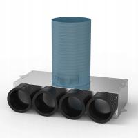 SKRZYNKA ROZPRĘŻNA 4x75 125 mm POD ANEMOSTAT KĄTOWA REKUPERACJA ATMO BOX