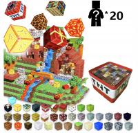 ZESTAW 200 KLOCKÓW MAGNETYCZNYCH KLOCKI SZEŚCIANY KONSTRUKCYJNE +20 LUDZIKI