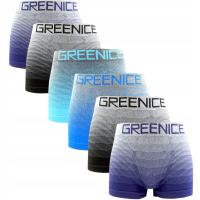 6X боксеры мужские эластичные бесшовные трусы GREENICE