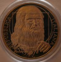 Włochy 10 euro 2006 Leonardo da Vinci, UNC, certyfikat