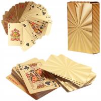 Покер золотые игральные карты эксклюзивная золотая пластиковая колода 54