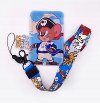 Etui na kartę / identyfikator smycz w bajkowi bohaterowie, Myszka i inni