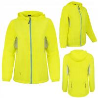 KURTKA SPORTOWA DAMSKA DO BIEGANIA WIATRÓWKA NA ZAMEK PRZECIWDESZCZOWA XL