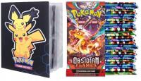 Альбом Пикачу Klaser Pokemon GO для 240 карт подарок 100 карт бесплатно