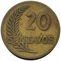 44727. Peru - 20 centavo - 1943r.