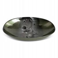 SZKLANA MISA DEKORACYJNA SABA (04) 27 X 19 X 5 CM ZIELONA