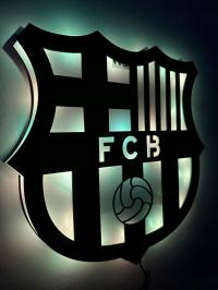 FC Barcelona Herb светодиодный светильник футбол подарок ночник бесплатно