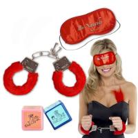 Эротический набор наручники с меховой повязкой на глаза лодыжки эротические
