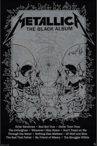 METALLICA - POSTER MAXI 91.5X61 - BLACK ALBUM