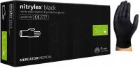Rękawice RĘKAWICZKI nitrylowe mocne NITRYLEX BLACK 100sz MERCATOR MEDICALX