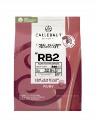 Czekolada belgijska ruby różowa Callebaut 400 g