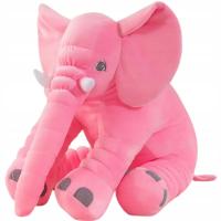 Плюшевый слон подушка большой плюшевый медведь XXL 60 см розовый подарок