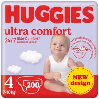 4x Pieluchy HUGGIES Ultra Comfort roz 4 7-18kg
