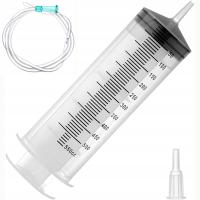 БОЛЬШОЙ КАТЕТЕРНЫЙ ШПРИЦ 500 МЛ ШЛАНГ 1 М АДАПТЕР