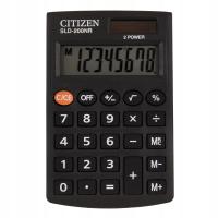 Kalkulator kieszonkowy CITIZEN SLD-200NR, 8-cyfrowy, 98x62mm, czarny
