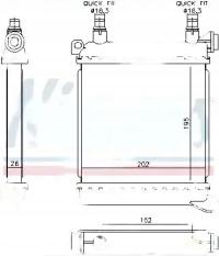 Nissens 60862 Chłodnica, układ chłodzenia silnika