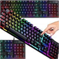 ИГРОВАЯ КЛАВИАТУРА С ГИБРИДНОЙ ПОДСВЕТКОЙ RGB LED ДЛЯ ГЕЙМЕРОВ