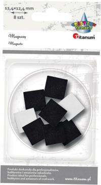 Magnesy samoprzylene kwadratowe 12,4x12,4mm