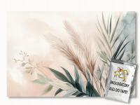 FOTOTAPETA FLIZELINA NATURA BEŻ TRAWA PAMPASOWA LIŚCIE BOHO 400x280 + klej