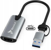 Video grabber Reagle RYVC3AC HDMI USB-A/USB-C 4K@30Hz
