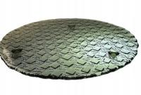 ZĄBKOWICE PLECIONKA KRATKA PATERA TORTOWNICA śred 30 cm szkło PRL