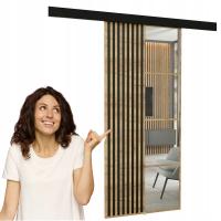 Настенные раздвижные двери ZOLI 60 ламели с решеткой