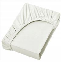 PRZEŚCIERADŁO Z GUMKĄ PARIS JERSEY BAWEŁNA 140X200 + 25CM KREM KOLORY