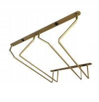 Wieszak Na Kieliszki 2-rzędowy - Złoty Połysk dł.29,2cm