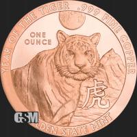 Miedziany Medal GSM - Year of the Tiger, 1 uncja